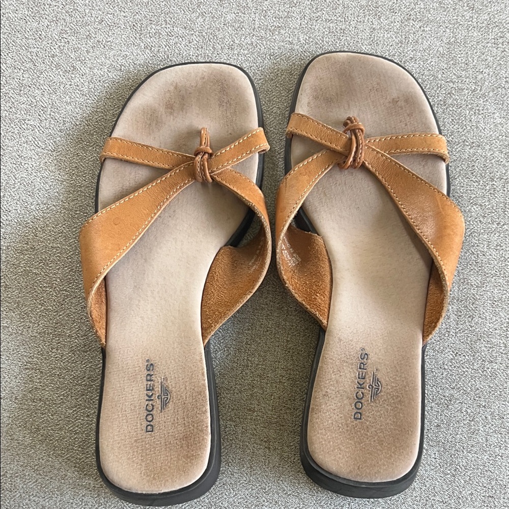 Dockers Women's Brown Slide Sandals